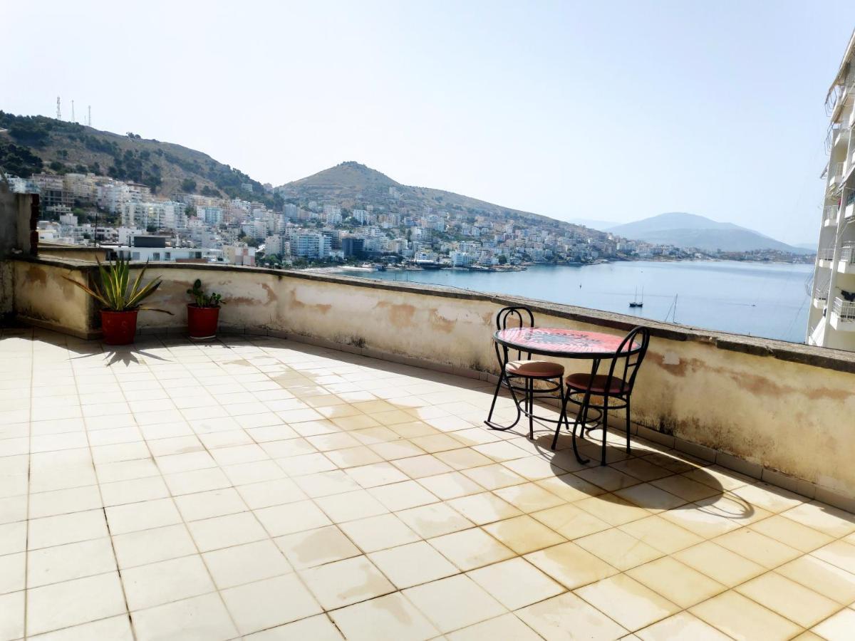 Private Studio Sea View 2 Minutes Away From Beach Sarande Luaran gambar