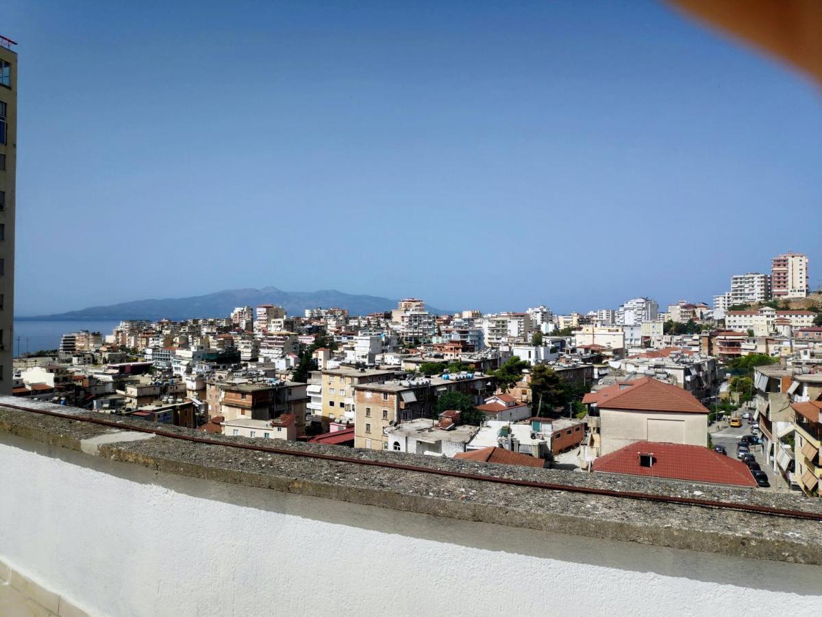 Private Studio Sea View 2 Minutes Away From Beach Sarande Luaran gambar