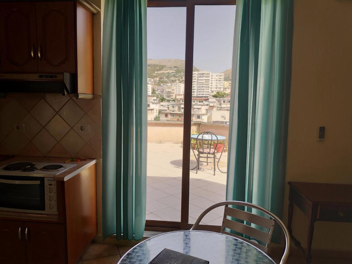 Private Studio Sea View 2 Minutes Away From Beach Sarande Luaran gambar