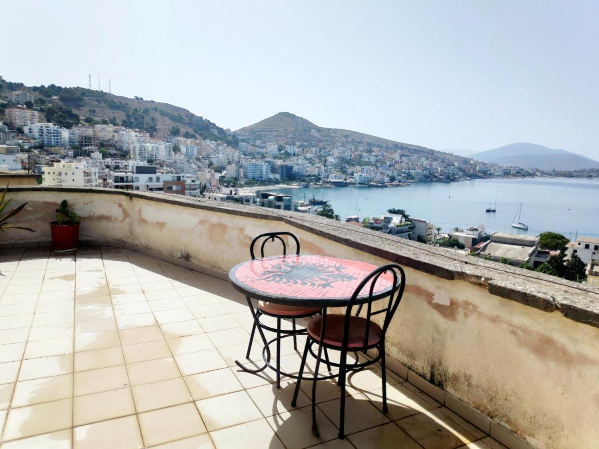 Private Studio Sea View 2 Minutes Away From Beach Sarande Luaran gambar