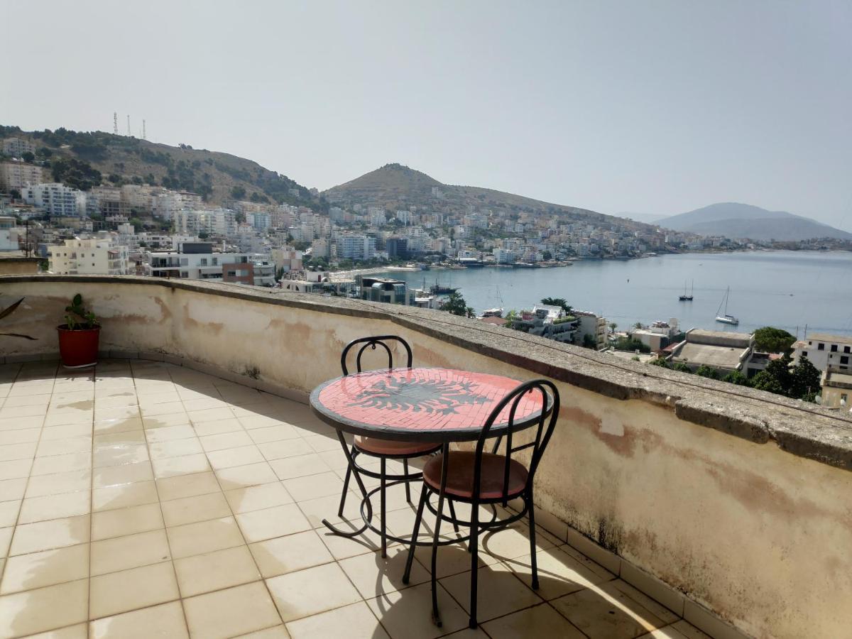 Private Studio Sea View 2 Minutes Away From Beach Sarande Luaran gambar