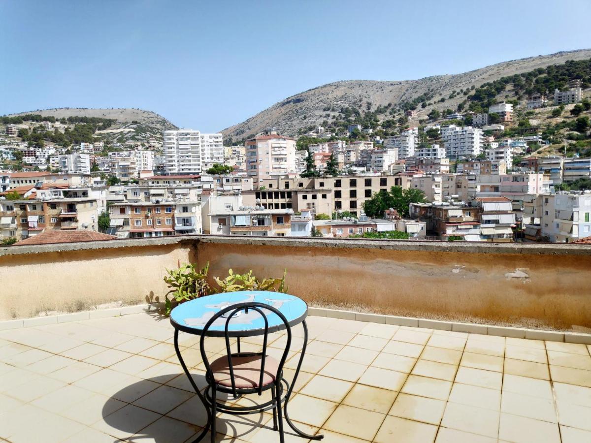 Private Studio Sea View 2 Minutes Away From Beach Sarande Luaran gambar