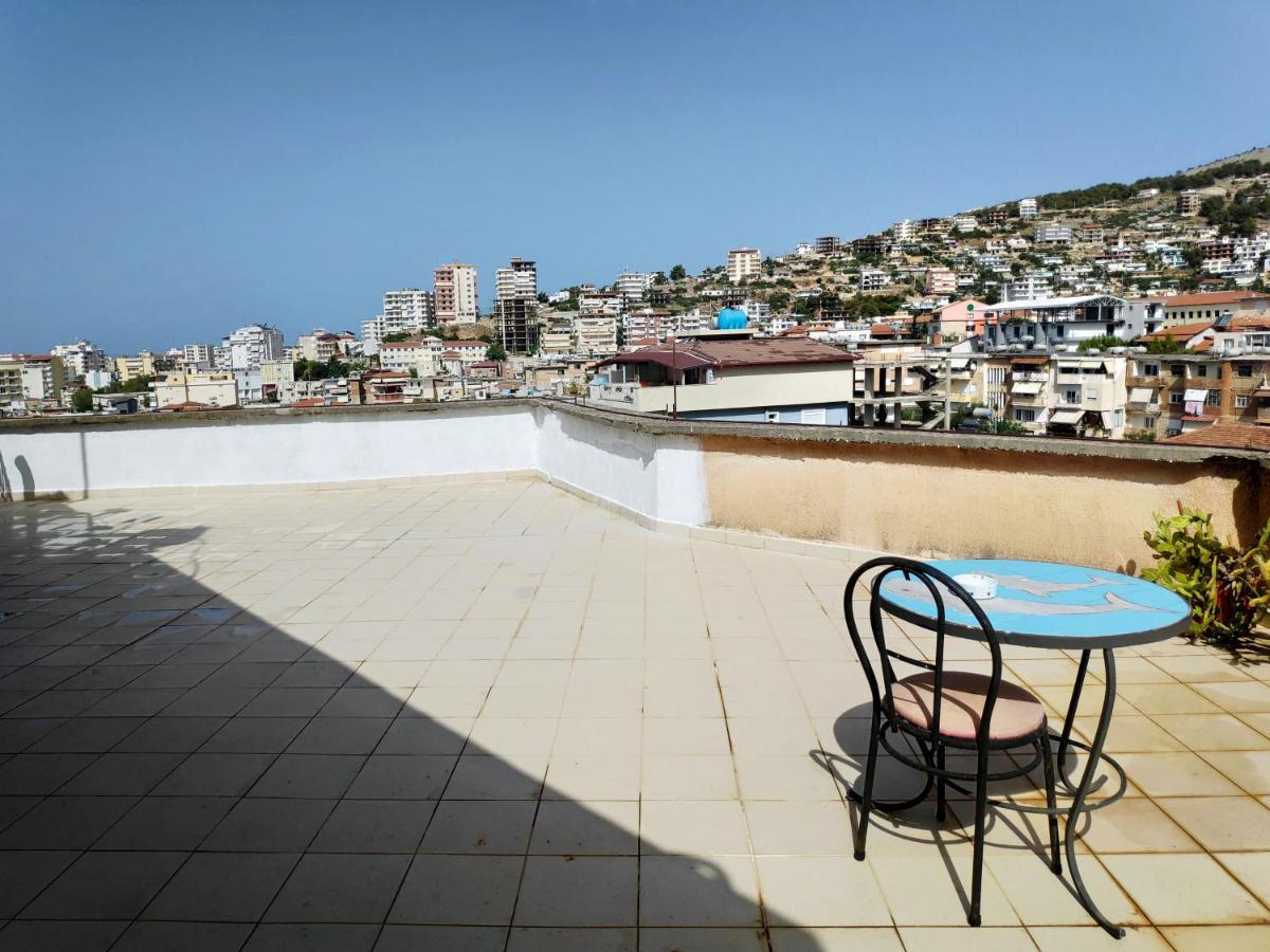Private Studio Sea View 2 Minutes Away From Beach Sarande Luaran gambar